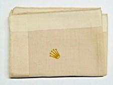Vintage Authentic Rolex Handkerchief Handrolled 100 Cotton Beige Color 12"X 12"