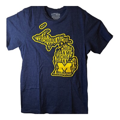 Nike Dri-Fit  Medium Size Michigan  Logo Spellout T-Shirt 