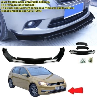 Ajouter séparateur lèvre avant universel pour VW Golf VII 5G1 Variant 2017-2020 - Photo 1/4