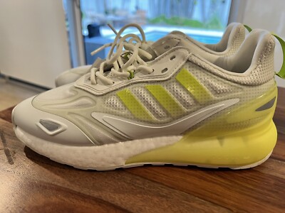 Size 7 - adidas ZX 2K Boost 2.0 White Semi Solar Slime