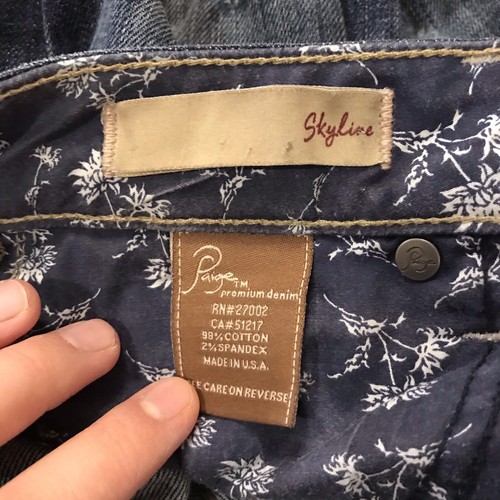 Paige Premium Denim Distressed Skyline Jeans Women’s Size 27 Skinny Blue - Picture 8 of 11