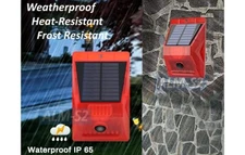Outdoor Solar-Powered Motion Sensor Alarm With IR Remote