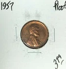 1957 LINCOLN WHEAT CENT ~ PROOF ~NICE COIN~