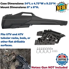 Rifle Boot Gun Shotgun Hardcase for ATV UTV Rack Mounting Hard Scabbard Hunting