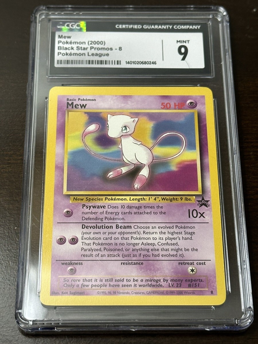 Pokémon Mew Black Star Promo #8 - CGC 9 Mint (2000) | eBay