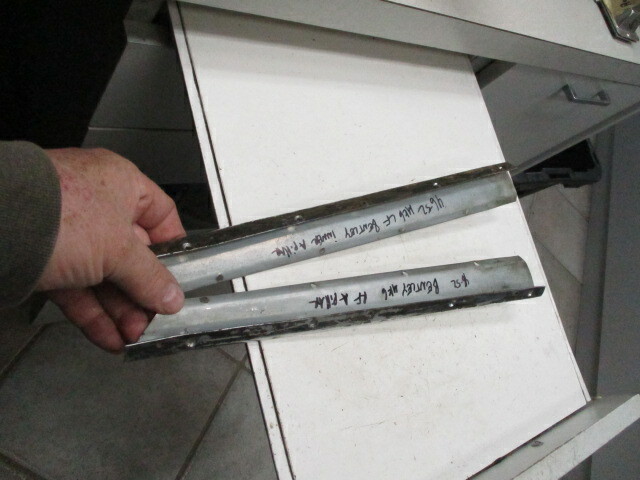 1946 Bentley Mark VI R&L Windshield Pillar Trim Chrome