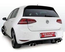 REMUS Duplex Sportauspuff Komplettanlage ab Kat VW Golf 7 VII Typ AU GTI 2.0l