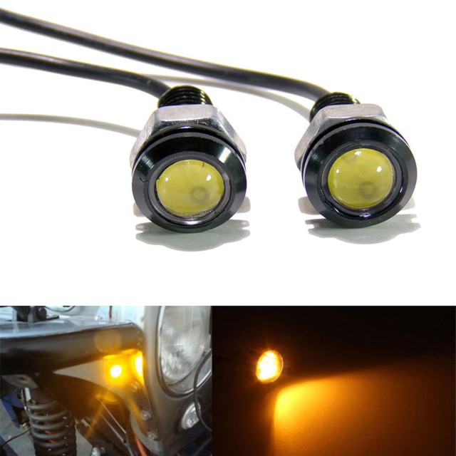 AMBER LED Marker Lights For Jeep Wrangler Tube Fenders YJ CJ JK TJ