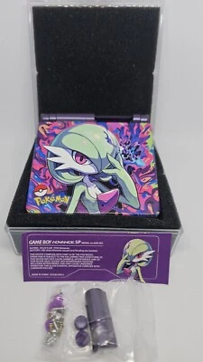 Nintendo Game Boy Advance SP Gardevoir Shell And Custom Box