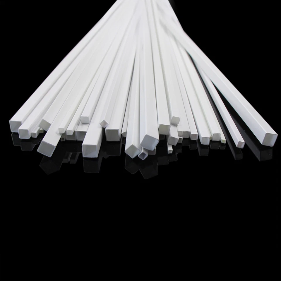 ABS02 36pcs Styrene ABS Square Tube Square Pipe Sections 500mm Architectural - Image 2 of 4