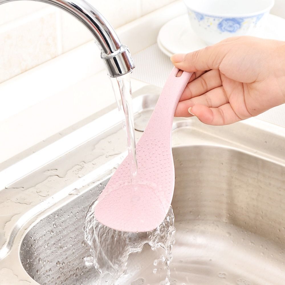 Wheat Straw Rice Spoons Plastic Rice Cooker Accessories Rice Shovel ...