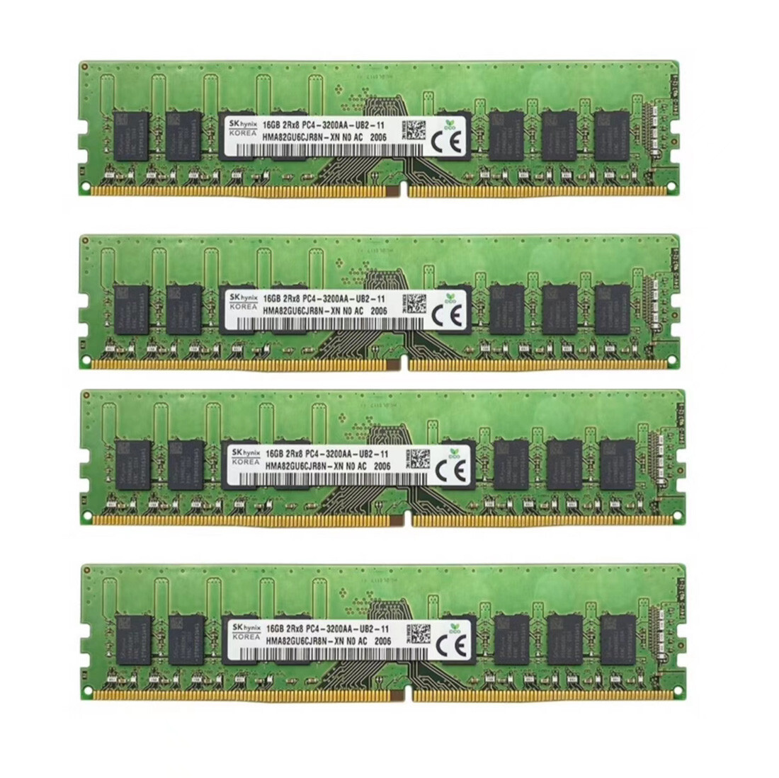 SK hynix 64GB (16GB×4) DDR4 メモリHUAWEI Hynix 64GB 4X16GB DDR4 3200MHz PC4-25600 2RX8 UDIMM Memory Ram