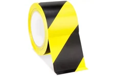 1 ROLL ULINE S-2184 Vinyl Safety Tape 3" x 36 Yds. (6.5 Mil Thick) YELLOW/BLACK