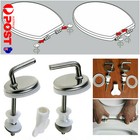 <!--F#f_0-->2x Toilet Seat Fixing Fit Stainless Back To Wall Replace Quick Release Hinges U<!--F/-->