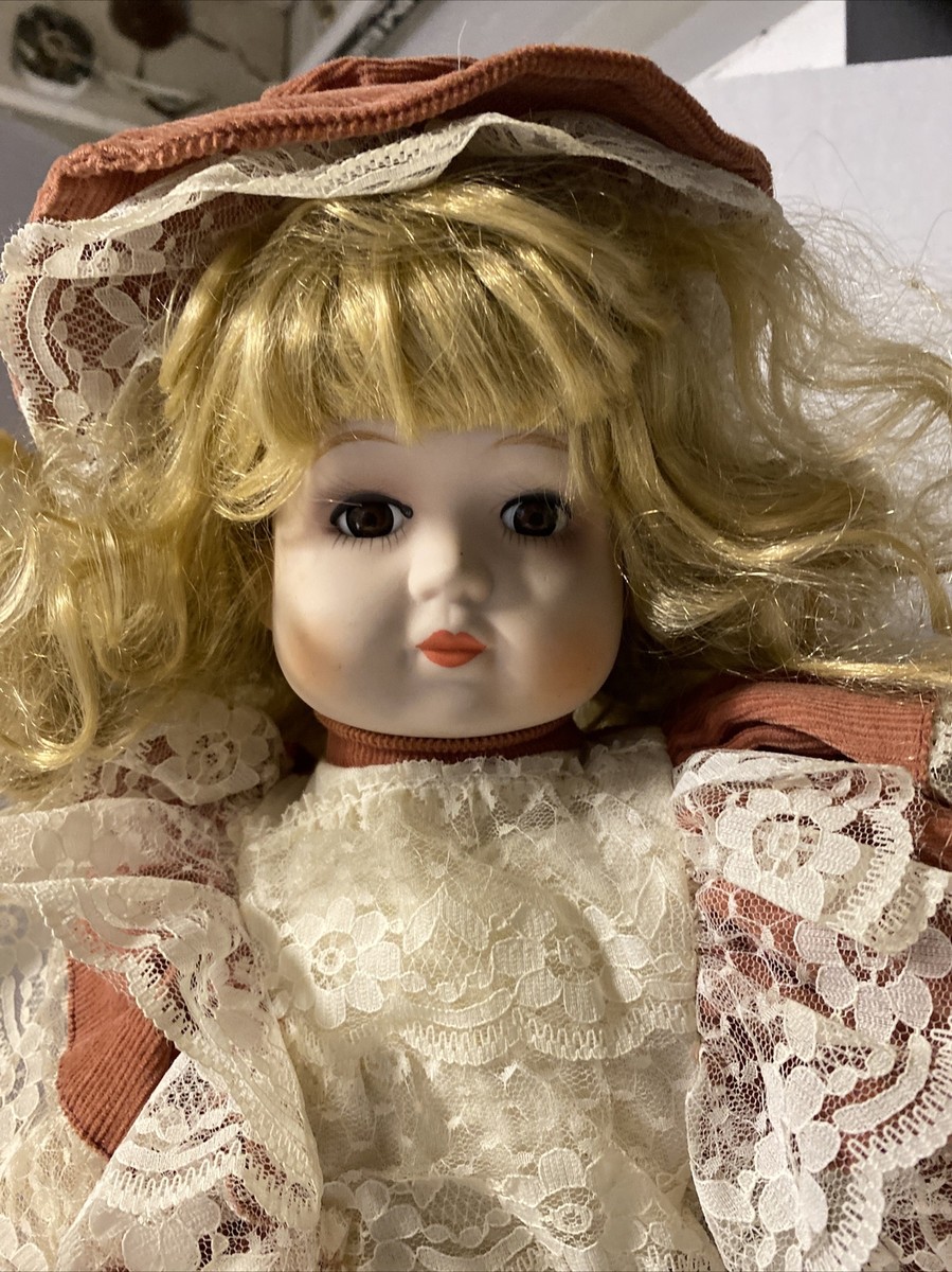 22 Inch Vintage Porcelain Doll With Cloth Body | eBay
