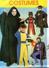 2009 McCall's Pattern MP442 "Children's Boys' Hero Costumes" UNCUT 3-4-5-6