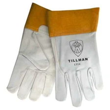 Tillman 1324 2" Cuff Kidskin Goatskin Leather TIG WELDING PROTECTIVE WORK GLOVES