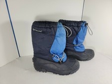 Columbia Winter Snow Boots Moonridge II Style Two-Tone Blue Youth Size US 6