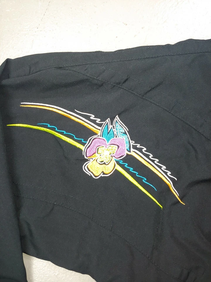 Chaqueta Kaelin Cortavientos Ligera Cremallera Mujer XS Flor Bailarina esquí nieve concha De Colección Foto 3 de 4