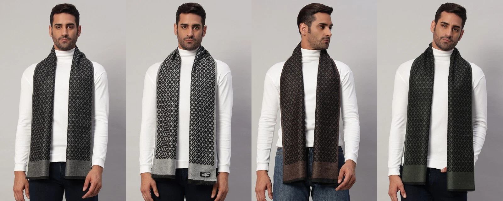 Mens Womens Winter Warm Hand Made CASHMERE Scarf Scarves Plain Wool windproof