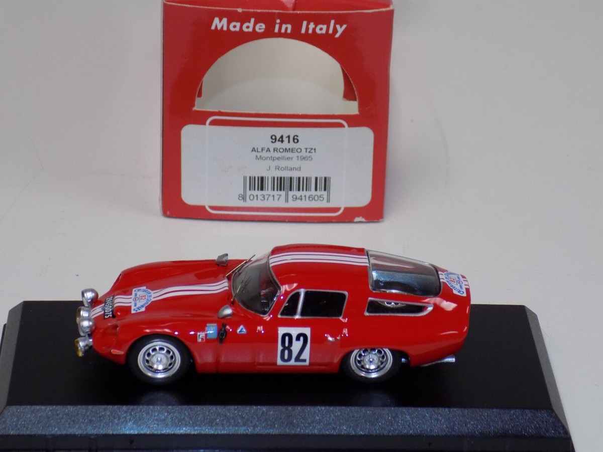 1/43 Best Model Alfa Romeo TZ 1 Car #62 from 1965 Montpellier
