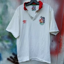 Vintage WALES World Cup 1991 Soccer Futbol rugby shirt polo Men's 