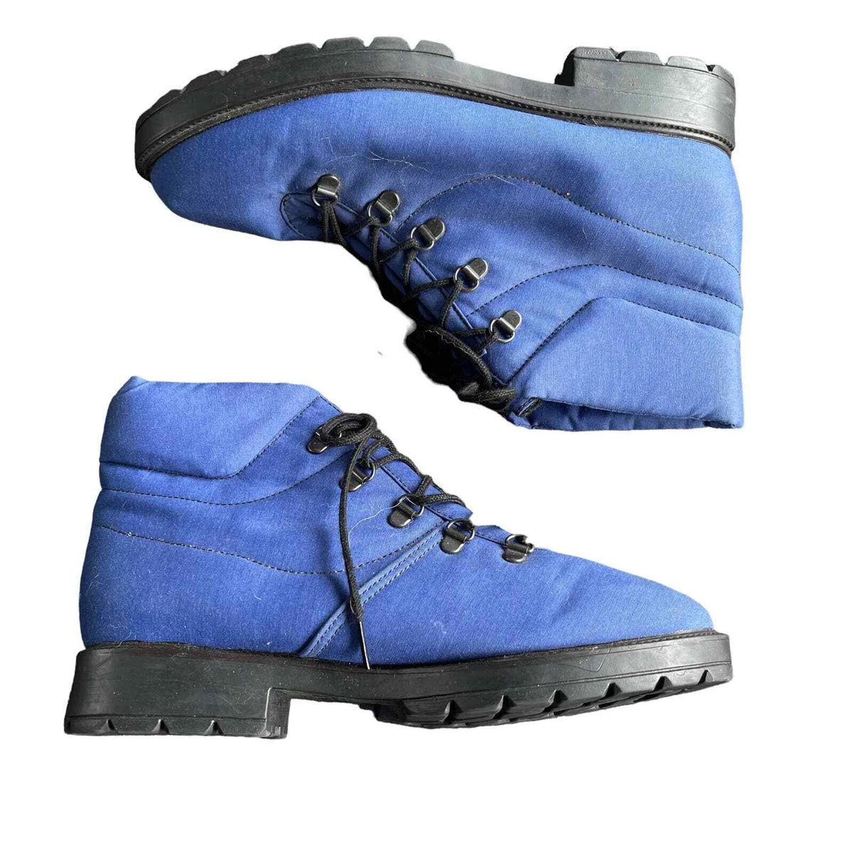 Wanderlust Boots Womens 9.5 Blue Canadian Waterproof Winter Lace Up