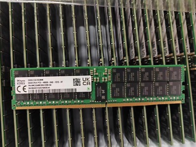 SK Hynix 64GB DDR5 4800 2Rx4 PC5-4800B-RA0 288pin Server RDIMM RAM