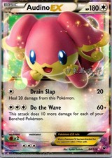 Audino EX 84/124 Holo Rare EX Fates Collide Pokemon NM