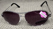Piranha Superstar Aviator Sunglasses Zebra like with Purple Gradient Lens 62157