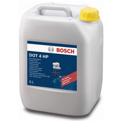 Bosch Bremsflüssigkeit DOT 4 HP 5L 5000ml Brake Fluid High Pressure ABS ESP ASR