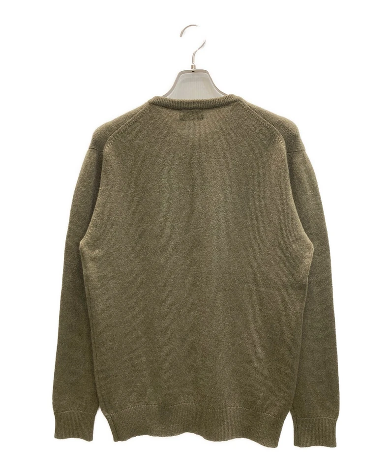 JOHNSTONS OF ELGIN Cashmere crew neck knit Size: M Olive Men - Image 2 of 4