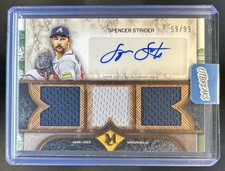 2025 Topps Museum Spencer Strider Signature Triple Jersey Auto #/99
