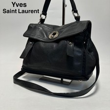 Borsa a tracolla Yves Saint Laurent Muse due vie in pelle nera 19x25x12 da JP