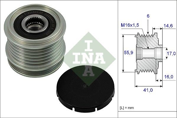 INA Generatorfreilauf FüR Audi Seat Skoda VW-image