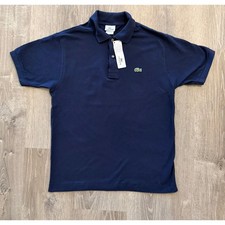 Men's Lacoste Short Sleeve Navy Blue Polo Size 4 - NWT