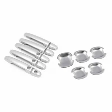 For Toyota RAV4 2009-2012 Chrome Outside Side Door Handle Bowl Cover Trim 15PCS