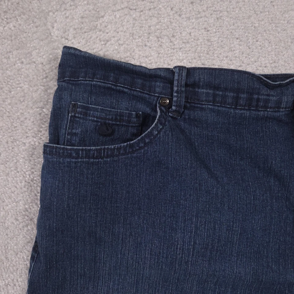 Gloria Vanderbilt Amanda Jean Shorts Womens 18W Blue Denim Plus Size Slimming - Image 3 of 4