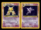Alakazam 1/130 Base Set 2 Haunter 6/62 Fossil Holo Vintage Pokemon Card Lot WOTC