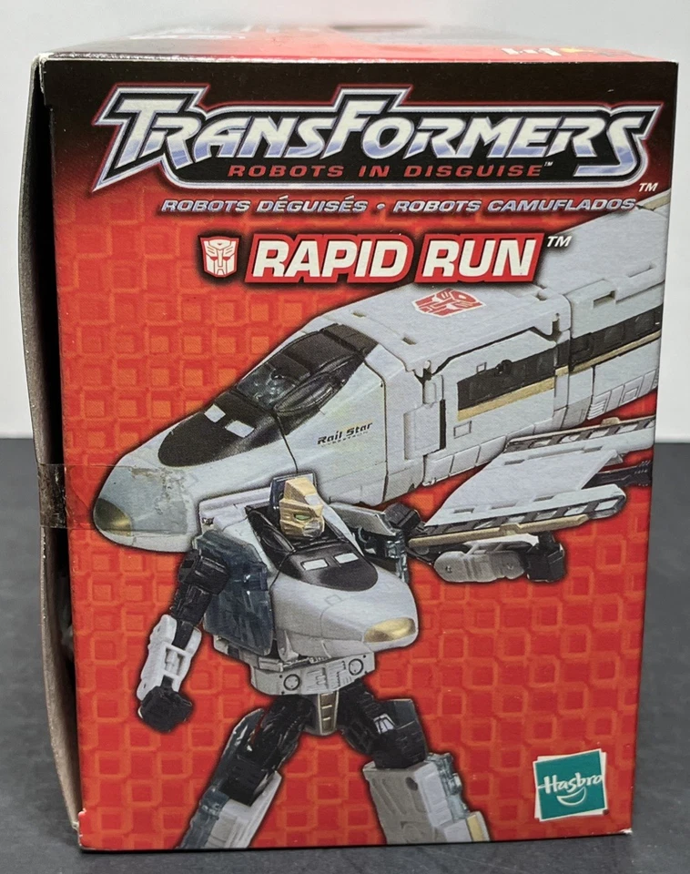 Transformers Robots In Disguise RID Rapid Run Train Hasbro 2001 Raro Sellado Nuevo en Paquete Foto 2 de 4