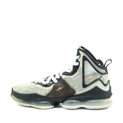 Nike Herren LeBron 19 Sneaker Schwarz/Weiß Mesh Signature Basketballschuhe EU 43