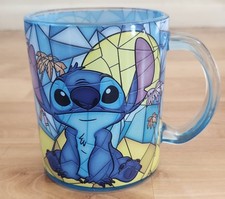 Disney Lilo and Stitch Mosaic Glass Stained Glass 17.5oz Mug NEW NO BOX