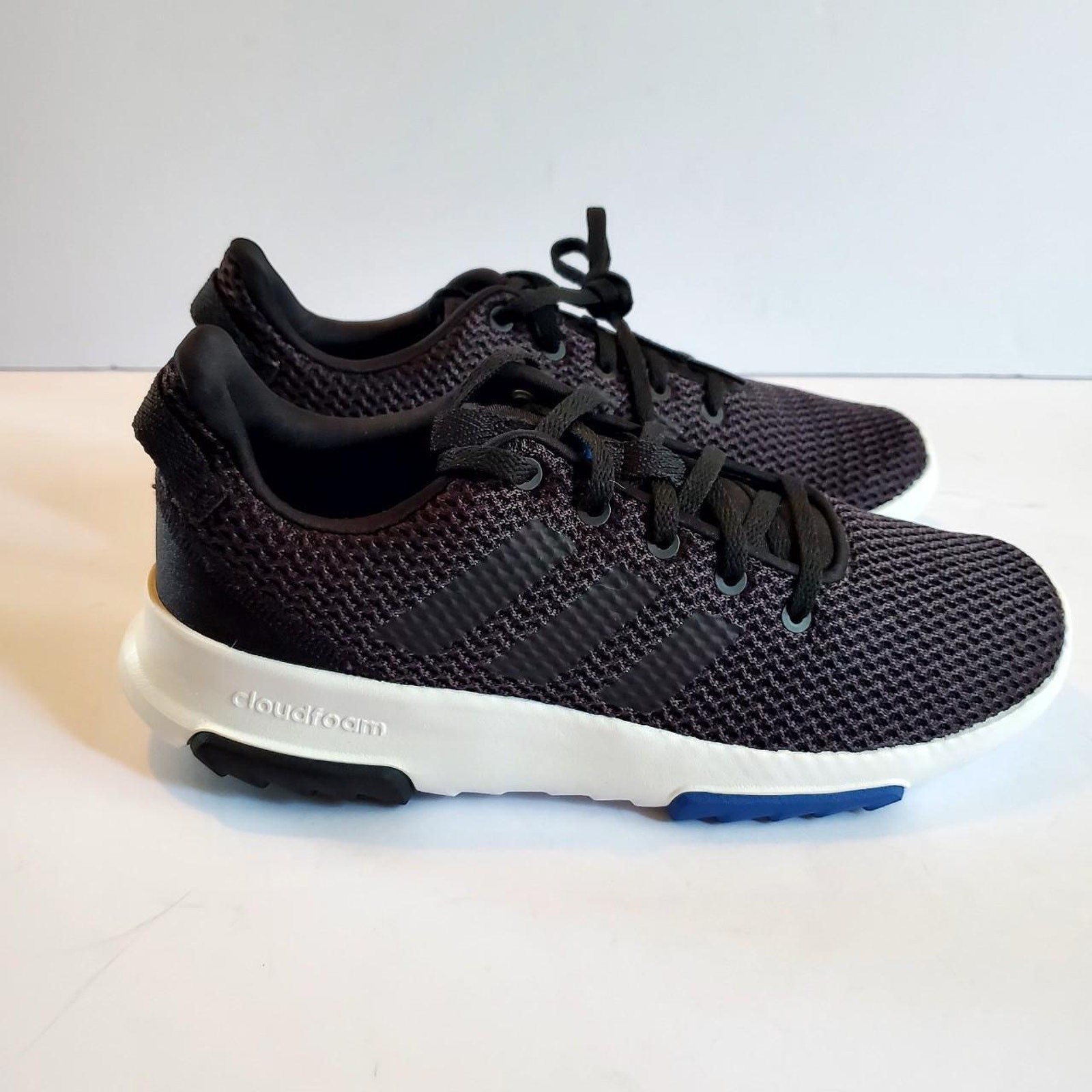 Adidas Sneakers CF Racer TR Youth Girl Size 6 Running Sneaker Ebony, Black