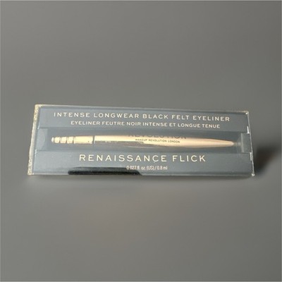 Makeup Revolution Renaissance Flick Intense Longwear Black Felt Eyeliner