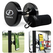 Magnetic Phone Holder for Golf Cart   Strong Magnetic Mount   Microfiber Rag