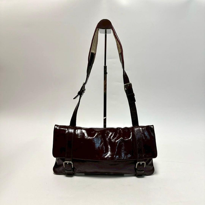 バッグ miu miu archive shoulder bag grunge Y2K Miu Miu Patent Leather Shoulder Bag Burgundy Archive Y2K Vintage