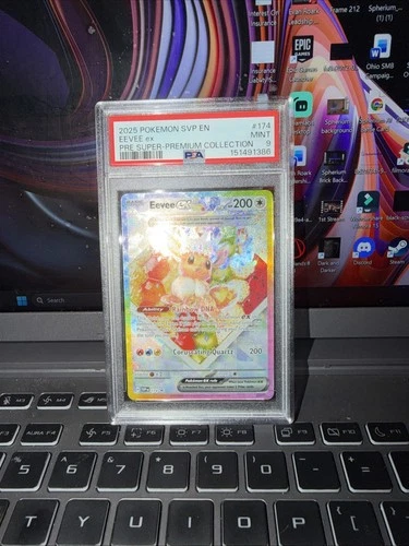 New ListingEevee EX 174/131 Prismatic Evolutions Super Pokemon PSA 9