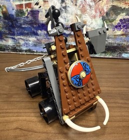 LEGO Vikings 7017 Viking Catapult vs Nidhogg Dragon 100% Complete Set