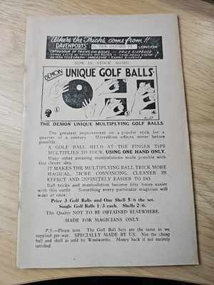 Vintage Magic / Magical Magazine The Demon Telegraph Dated July 1948 VGC - Image 1 of 4
