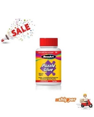 Jigsaw Puzzle Glue with Applicator - Saves, Laminates and Preserves Finished